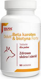 Dolvit Beta Karoten & Biotyna Forte suplement diety dla psa 90 tab.