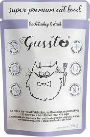 Gussto Fresh Kot Turkey & Duck Mokra Karma z indykiem i kaczką 85g