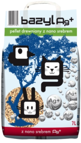 Bazyl Ag+ Pellet Żwirek drewniany bezzapachowy dla kota poj.7l