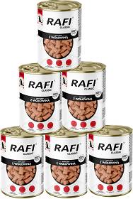 Rafi Classic Pies Mokra Karma z wołowiną 6x1240g PAKIET
