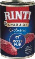 Rinti Singlefleisch Exclusive (mit ross pur) Mokra Karma z koniną dla psa 400g