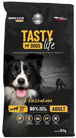 Biofeed Tasty Dogs Life Adult Medium&Large Sucha Karma z kurczakiem dla psa 15kg