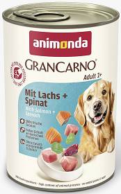 Animonda Pies GranCarno Adult Mokra Karma z łososiem i szpinakiem 400g