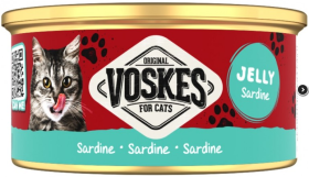 Voskes Original Jelly Sardine  Mokra Karma z sardynkami dla kota 85g