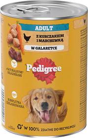 Pedigree Pies Adult Mokra karma z kurczakiem (galaretka) 400g