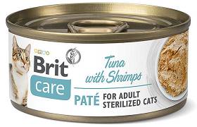 Brit Care Kot Sterilized Tuna with Shrimps Mokra karma z tuńczykiem i krewetkami 70g