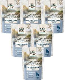 Wildes Land Adult Forelle & Lachs Mokra Karma z pstrągiem i łososiem dla kota 12x100g PAKIET