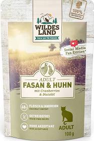 Wildes Land Adult Fasan & Huhn Mokra Karma z kurczakiem i bażantem dla kota 100g