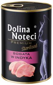 Dolina Noteci Premium Sterilised  Mokra Karma z indykiem dla kota 400g