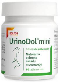 Dolfos UrinoDol MINI suplement dla psa i kota 60 tab.