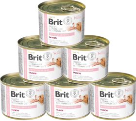 Brit Veterinary Diet Pies Hypoallergenic Salmon&Pea Mokra Karma z łososiem 6x200g PAKIET