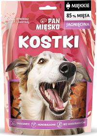 Pan Mięsko Przysmak Kostki z jagnięciną dla psa 100g
