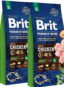 Brit Premium by Nature Pies Extra Large Adult Sucha Karma 2x15kg DWU-PAK