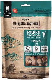 Wiejska Zagroda Miękkie Kąski Przysmak z tuńczykiem dla kota 100g