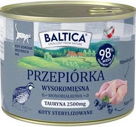 Baltica Smaki Regionów Adult Mokra Karma z przepiórką dla kota 185g