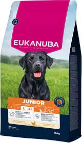   Eukanuba Pies Junior Large/Extra Large Sucha Karma z kurczakiem 2x15kg DWU-PAK