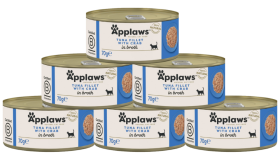 Applaws Natural Kot Food in Broth Mokra Karma z tuńczykiem i krabem w bulionie 12x70g PAKIET