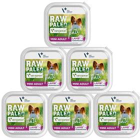 VetExpert Raw Paleo Pate Adult Mini Mokra Karma z jagnięciną dla psa 24x150g PAKIET