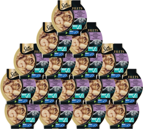 Sheba Filets Mokra Karma z kurczakiem, rybami oceanicznymi i krewetkami w sosie dla kota 16x60g PAKIET