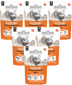 Wiejska Zagroda Mokra Karma Monoproteinowa z indykiem dla kota 12x85g SASZETKA PAKIET