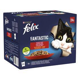 Felix Kot Fantastic Wiejskie Smaki Mokra karma (galaretka) 24x85g