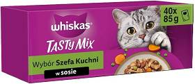 Whiskas Tasty Mix Wybór Szefa Kuchni Karma w sosie dla kota 40x85g