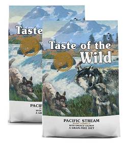 Taste of the Wild Pies Puppy Pacific Stream Sucha Karma 2x12.2kg DWU-PAK