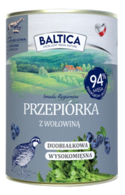 Baltica Smaki Regionów Adult Mokra Karma z wołowiną dla psa 400g