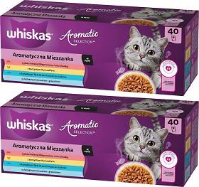 Whiskas Aromatyczna Mieszanka Karma w sosie dla kota 2x(40x85g) PAKIET