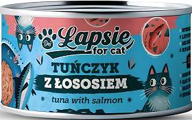 Łapsie Adult Mokra Karma z tuńczykiem i łososiem dla kota 80g