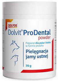 Dolvit ProDental proszek do higieny jamy ustnej dla psa i kota 70g