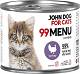 John Dog for Cats 99 MENU Kitten Turkey Mokra Karma z indykiem dla kociąt 200g