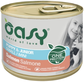 Oasy One Protein Puppy Mini Salmon Mokra Karma z łososiem dla szczeniaków 200g