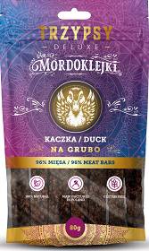 Trzypsy Deluxe Mordoklejki na Grubo Przysmaki z kaczką dla psa 80g