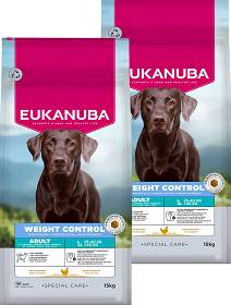 Eukanuba Pies Large Adult Daily Care Weight Control Sucha Karma 2x15kg DWU-PAK
