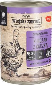 Wiejska Zagroda Kot Mokra Karma z kurczakiem i kaczką 400g