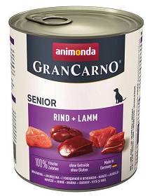 Animonda Pies GranCarno Senior Mokra Karma z wołowiną i jagnięciną 800g