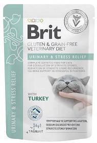 Brit Care Veterinary Diet Kot Urinary&Stress Relief Turkey Mokra Karma z indykiem dla kota 85g [Data ważności: 22.08.2026]